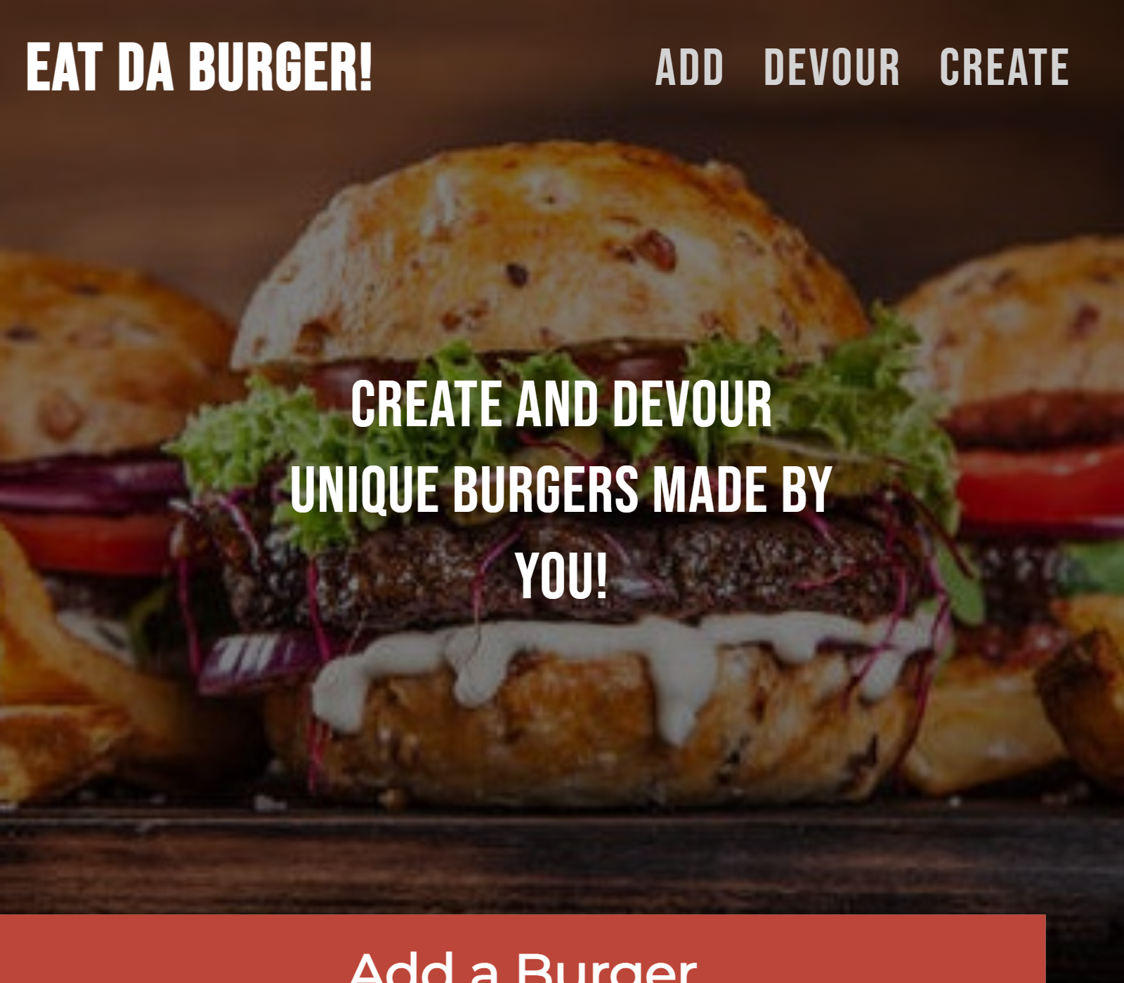 Eat Da Burger Screenshot