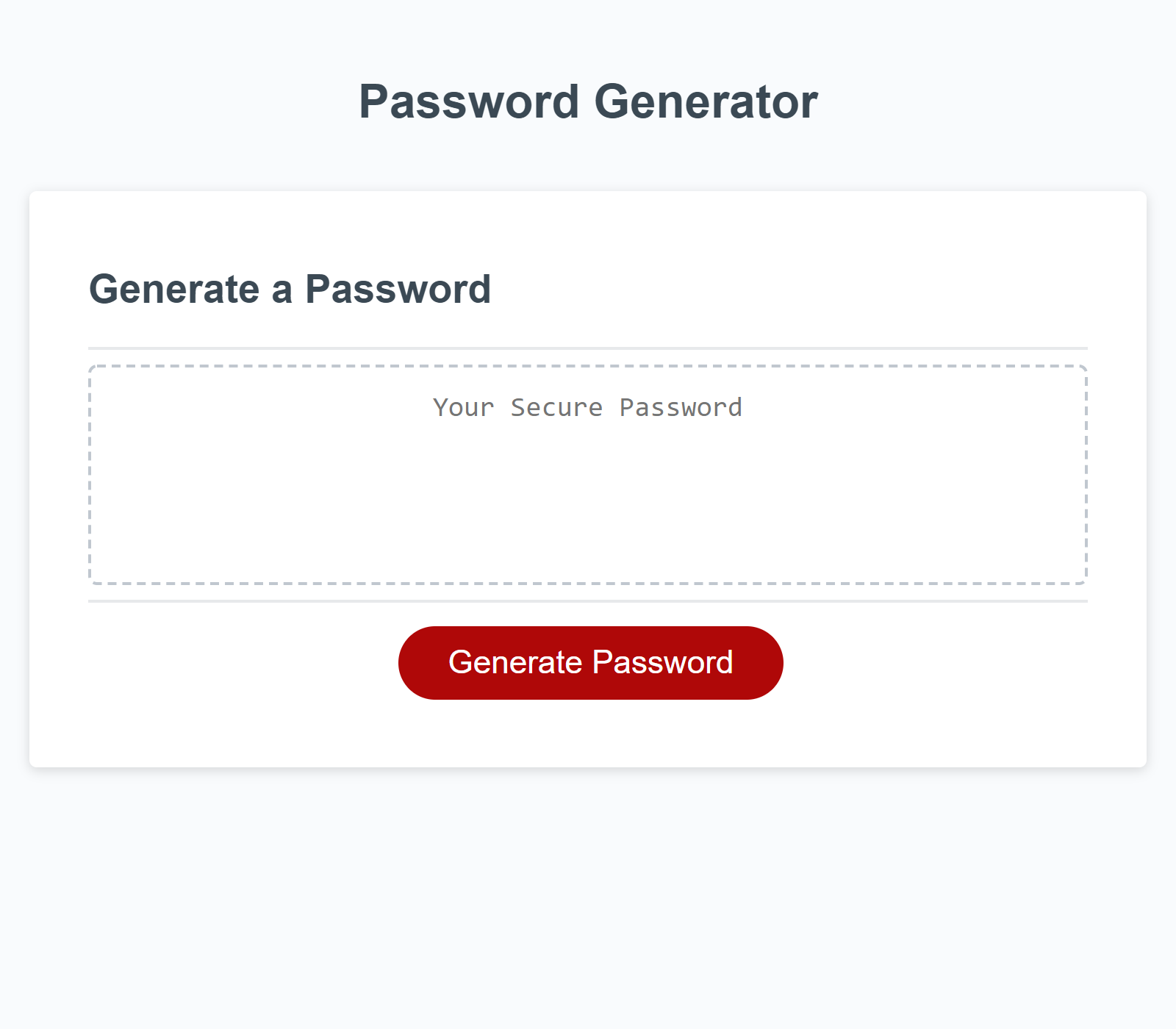 Password Generator